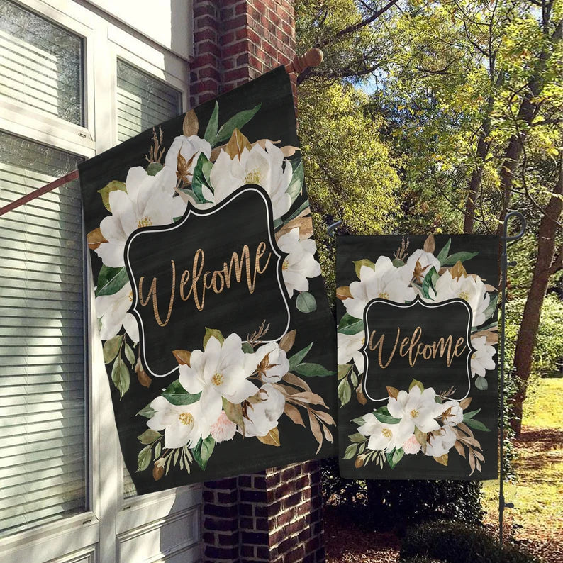 Rustic Welcome Garden Flag