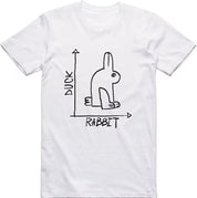 Funny Rabbit Duck Shirt, Novelty Graphic Cotton Tee