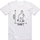 Funny Rabbit Duck Shirt, Novelty Graphic Cotton Tee