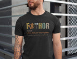 Fathor Definition Dad Gift Shirt