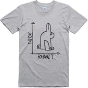 Funny Rabbit Duck Shirt, Novelty Graphic Cotton Tee
