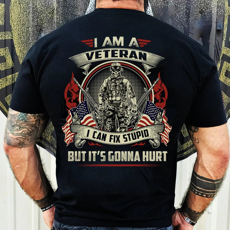 Funny Veteran T-Shirt, Military Humor Tee, Retirement Gift Shirt