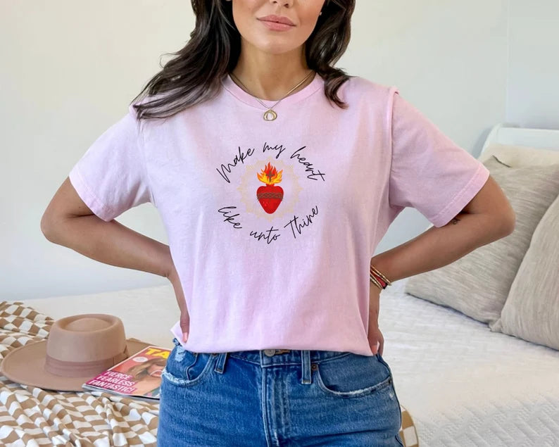 Sacred Heart Catholic Faith Shirt
