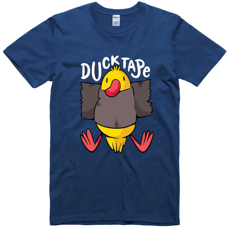 Funny Duck Tape Shirt, Humor Graphic Cotton Tee