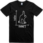Funny Rabbit Duck Shirt, Novelty Graphic Cotton Tee