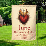 Sacred Heart Of Jesus June Flag