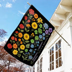 Floral Pride Rainbow Garden Flag