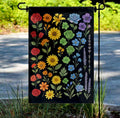 Floral Pride Rainbow Garden Flag