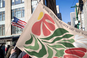 Feminist Equality Flag, Floral Rights Garden