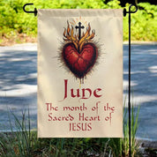 Sacred Heart Of Jesus June Flag