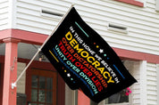 Democracy Over Dictatorship Flag