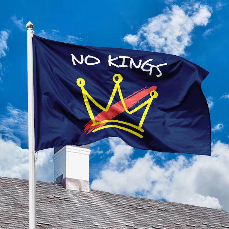 No Kings America Flag, Resistance Protest Yard Banner