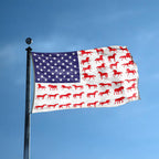 Horse Stripe American Flag