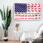 Horse Stripe American Flag
