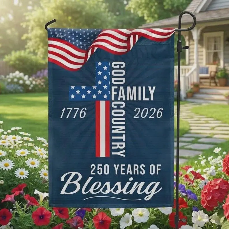 Cross Faith Garden Flag