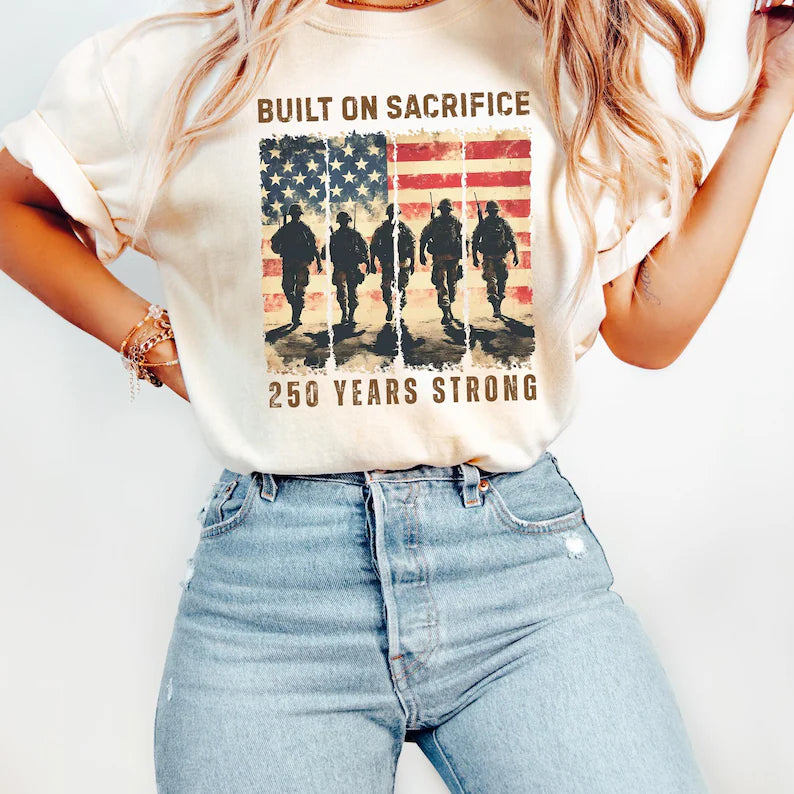 Built On Sacrifice America 250 Tee