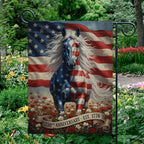 Patriotic Horse USA 250 Garden Flag
