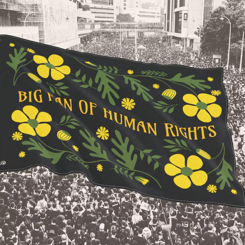Big Fan of Human Rights House Flag