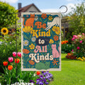 Be Kind Colorful Cat Garden Flag
