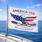Liberty Eagle Boat Flag, USA Patriotic Marine Decor