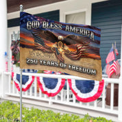 God Bless America Flag, Patriotic Garden Banner Decor