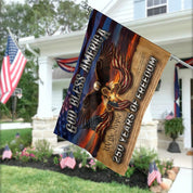 God Bless America Flag, Patriotic Garden Banner Decor