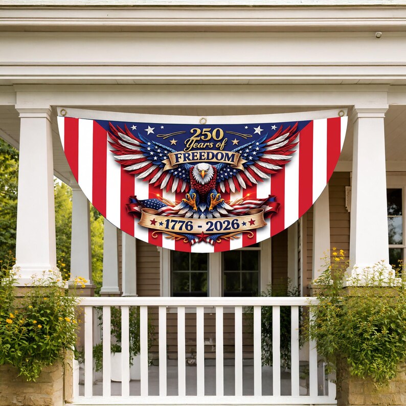 USA 1776-2026 Patriotic Eagle Flag