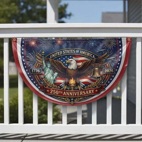 America 250 Eagle Fan Flag