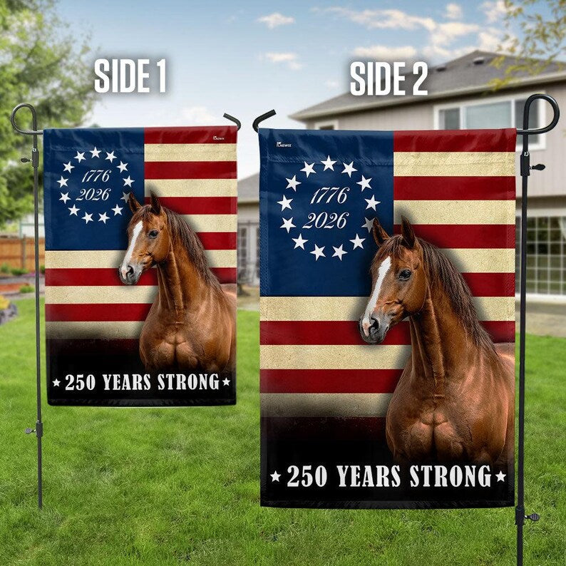 USA 250 Horse Betsy Ross Flag
