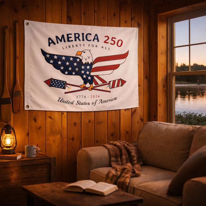 Liberty Eagle Boat Flag, USA Patriotic Marine Decor
