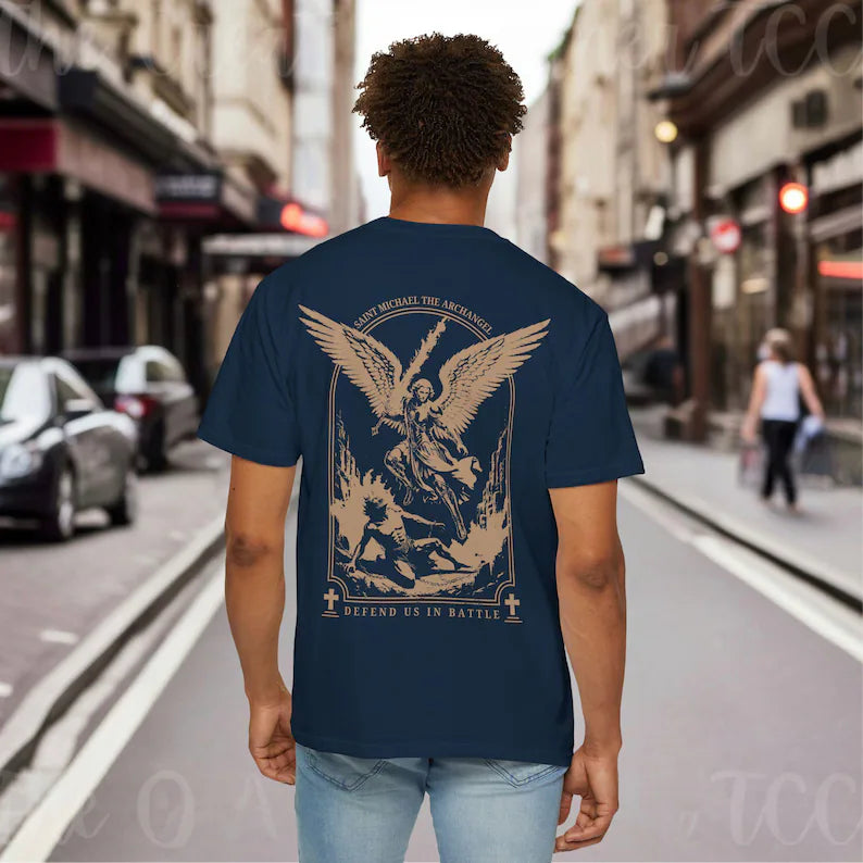 Saint Michael T-Shirt, Archangel Graphic Tee