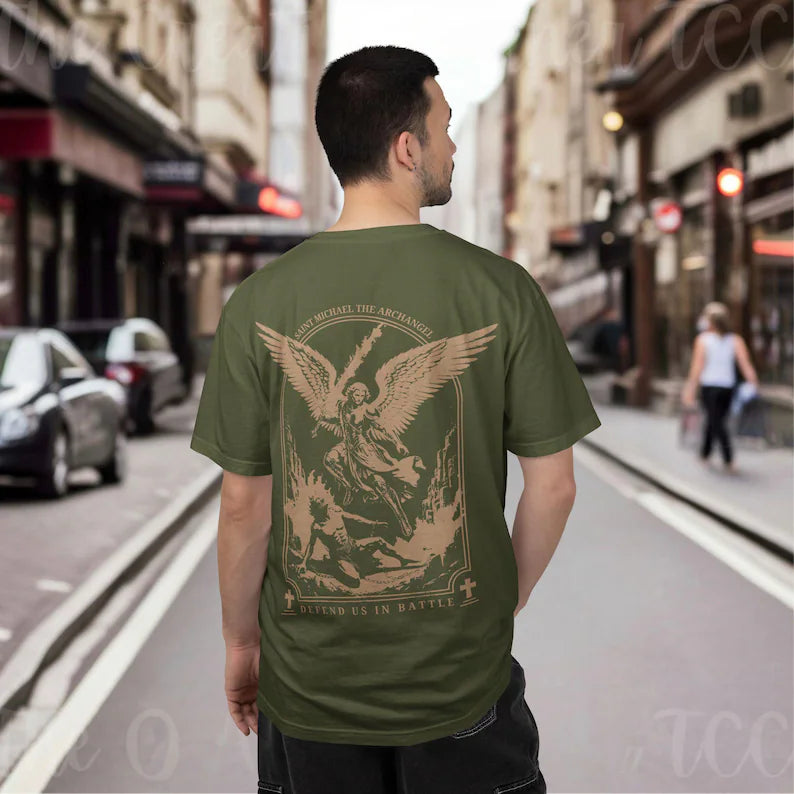Saint Michael T-Shirt, Archangel Graphic Tee