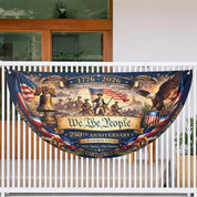 USA 250th Anniversary Fan Flag, We The People Patriotic Banner