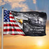American Christian Cross Flag, 250 Years Eagle Banner