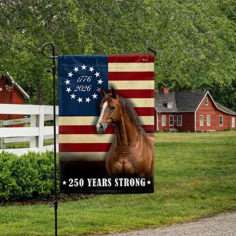 USA 250 Horse Betsy Ross Flag