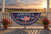 USA 250th Birthday Bunting Flag