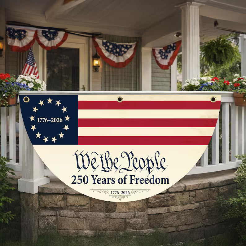 USA 250th We The People Semicircle Flag