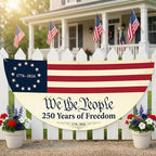USA 250th We The People Semicircle Flag