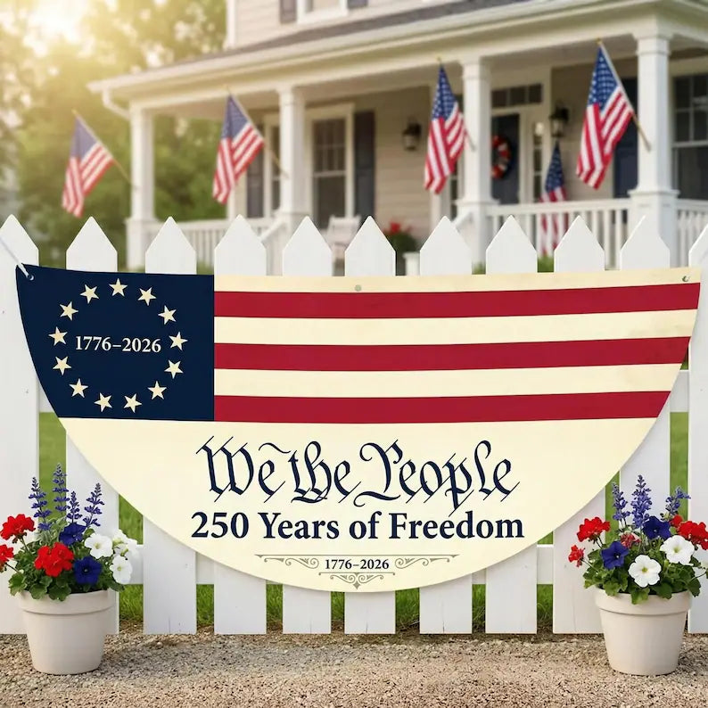 USA 250th We The People Semicircle Flag