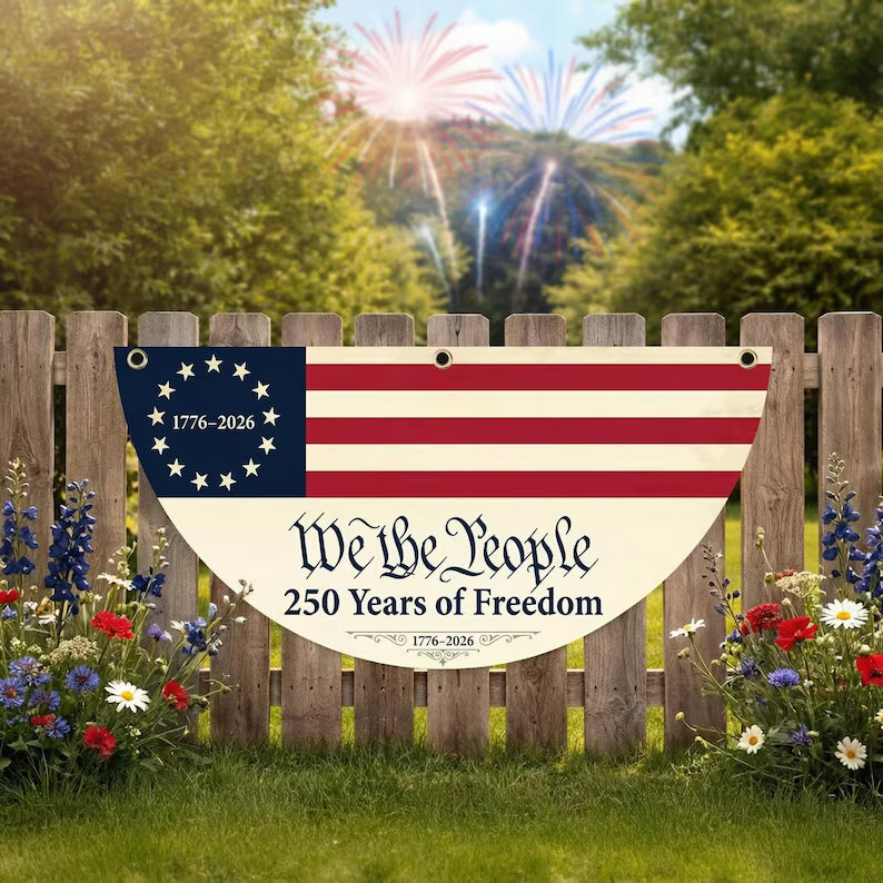 USA 250th We The People Semicircle Flag