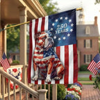 Betsy Ross Flag Bulldog Garden Flag
