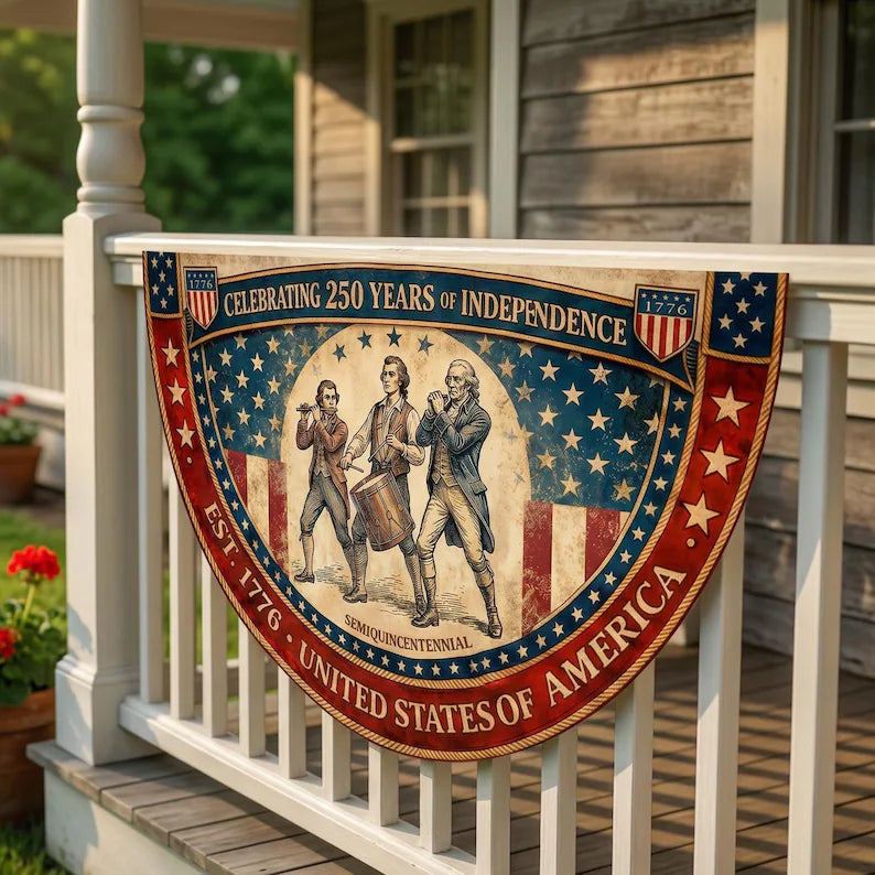 Vintage USA 250th Bunting Flag