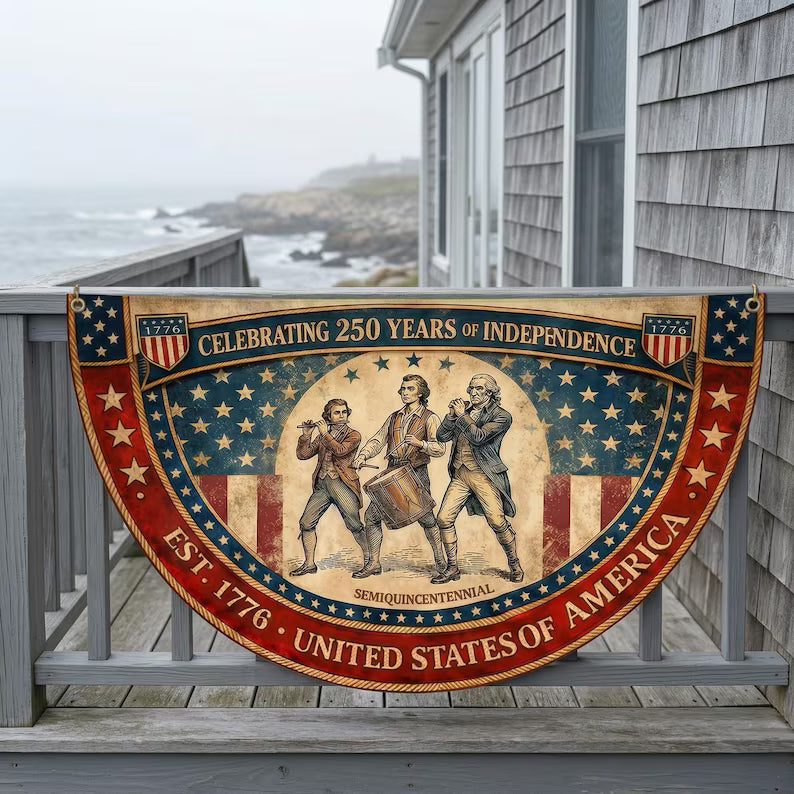 Vintage USA 250th Bunting Flag