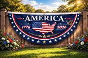 USA 250th Birthday Bunting Flag