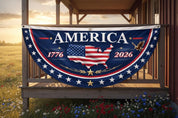 USA 250th Birthday Bunting Flag