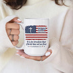 Christian America 250 Mug Patriotic Jesus Cup