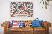 Boho Floral American Flag Decor