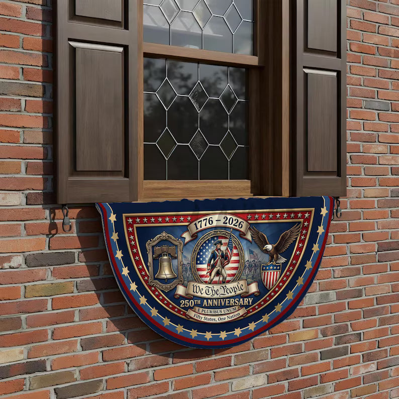 USA 250th Anniversary Fan Flag