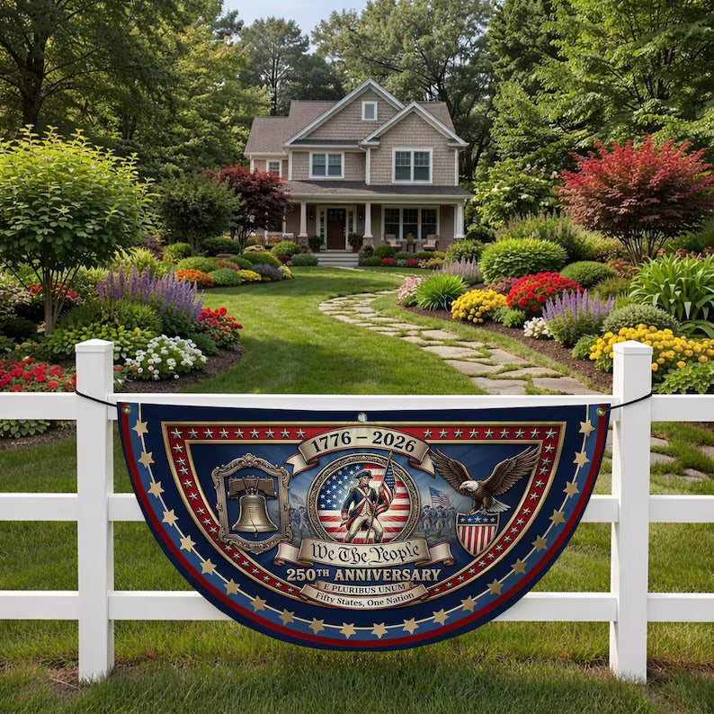 USA 250th Anniversary Fan Flag