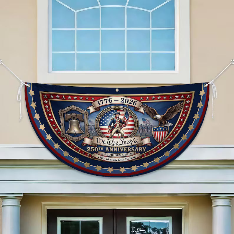 USA 250th Anniversary Fan Flag